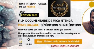 Bénin : le Lualaba raconté sans filtre, le documentaire de Mica Ntenga franchit les frontières Bénin : le Lualaba raconté sans filtre, le documentaire de Mica Ntenga franchit les frontières