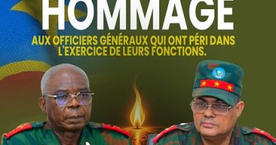 RDC : trois jours de deuil national après le crash de Kenge qui a emporté deux hauts magistrats militaires RDC : trois jours de deuil national après le crash de Kenge qui a emporté deux hauts magistrats militaires
